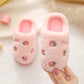 Children's Cotton Slippers Winter Warm Girl Cartoon Fruit Indoor Non Slip Plush Bag with Parent-child Baby Slippers Boy