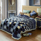 Coral Fleece Blankets for Beds Autumn and Winter Blankets Thick Breathable Warmth Double Blankets Household Items Square Simple Blankets