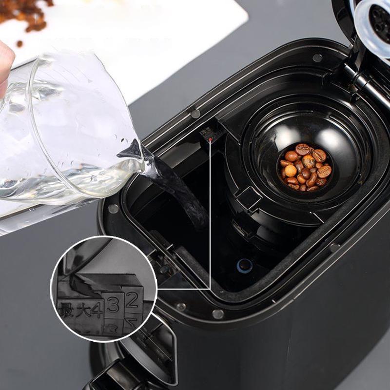 Household Automatic Coffee Machine Freshly Ground American-style Grinding Integrated Office American Coffee Drip Machine Coffee Machine