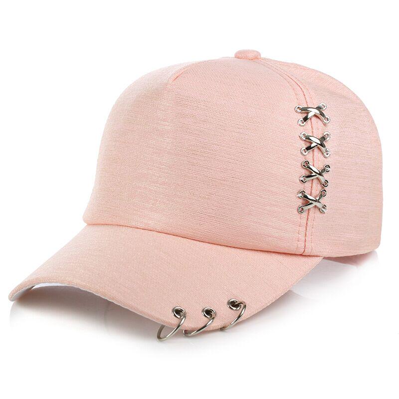 Dad Hat Creative Piercing Ring Baseball Cap Punk Gorras Bone Masculino Feminino Beisbol Hip Hop Snap