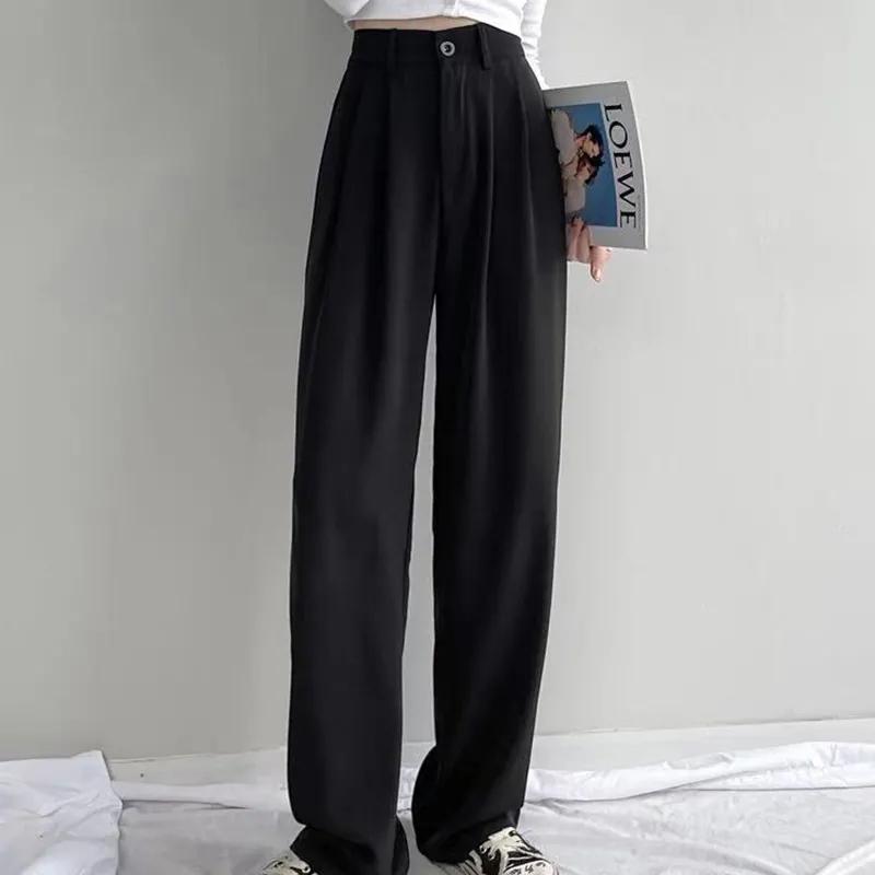 Women Flared Pants High Waist Plus Size Loose Casual Long Trousers Spring Autumn Fashion Women Bottoms Pants