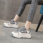Women's Spring Platform Chunky Sneakers Gray Brown Sports Shoes Comfort Casual High Sneaker Women Vulcanize Sneakers