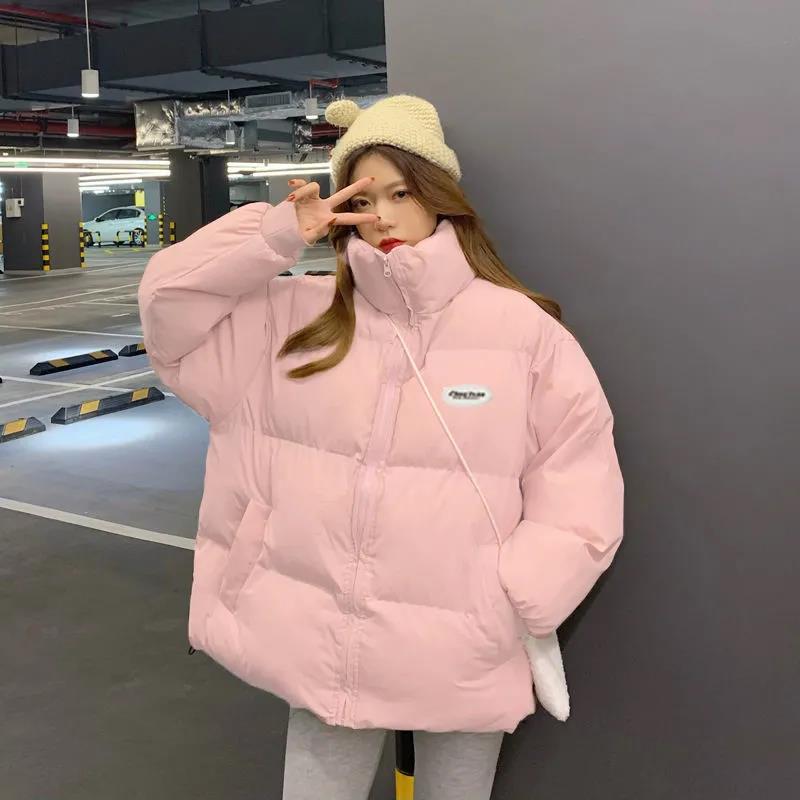 Women's Down Padded Jacket Short Padded Jacket Korean Style Loose Student Bread Coat Padded Jacket