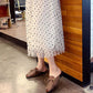 Half Slippers Women's Outer Wear Spring and Summer All-match Fashion Society Square Toe Flat Sandals Women