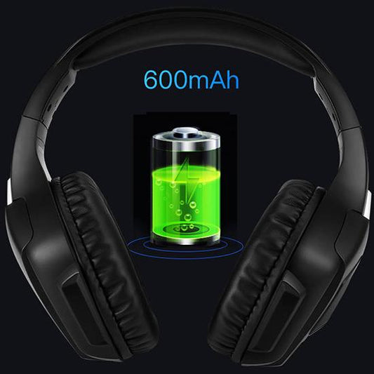 Headphones Bluetooth 5.0 Wireless HIFI Earphones Gaming Headset Waterproof with Mic Noise Canceling