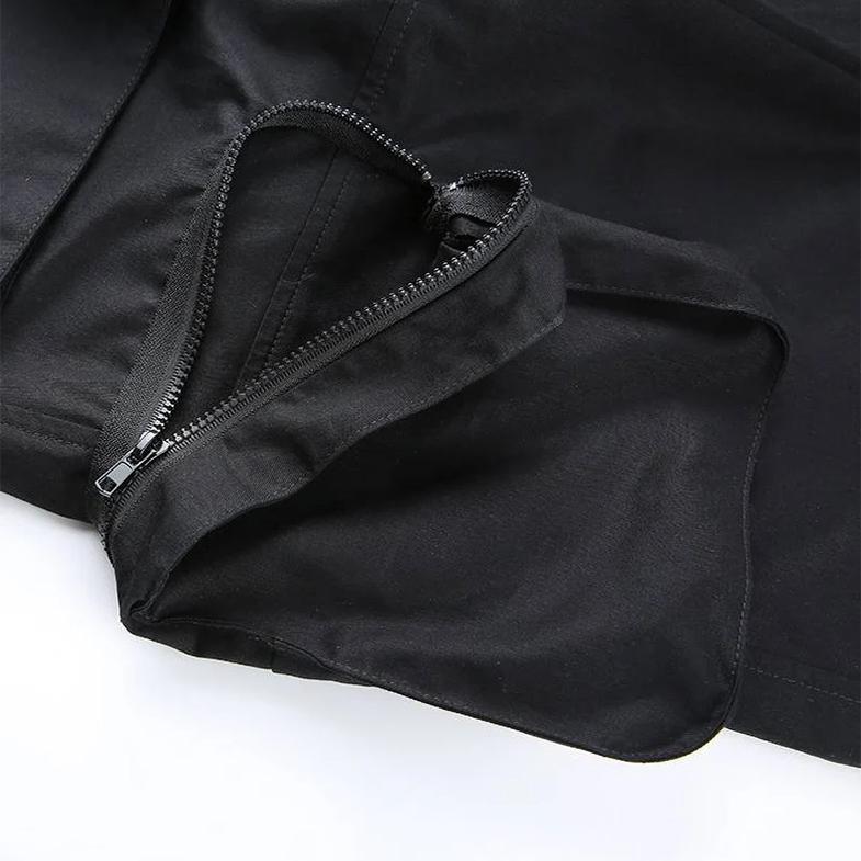 Baggy Womens Cargo Pants, Goth Trousers, Combat Pants, Gothic Clothing, Hip Hop High Waist Pocket Hip Hop Pants