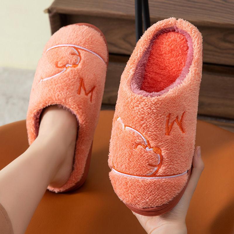 Warm Cotton Slippers Autumn and Winter Indoor Fashion Flat Shoes Leisure and Entertainment