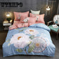 Bedding set Skin cotton duvet cover set Twin Full Queen Size Quilt cover Bed Sheet Pillowcase