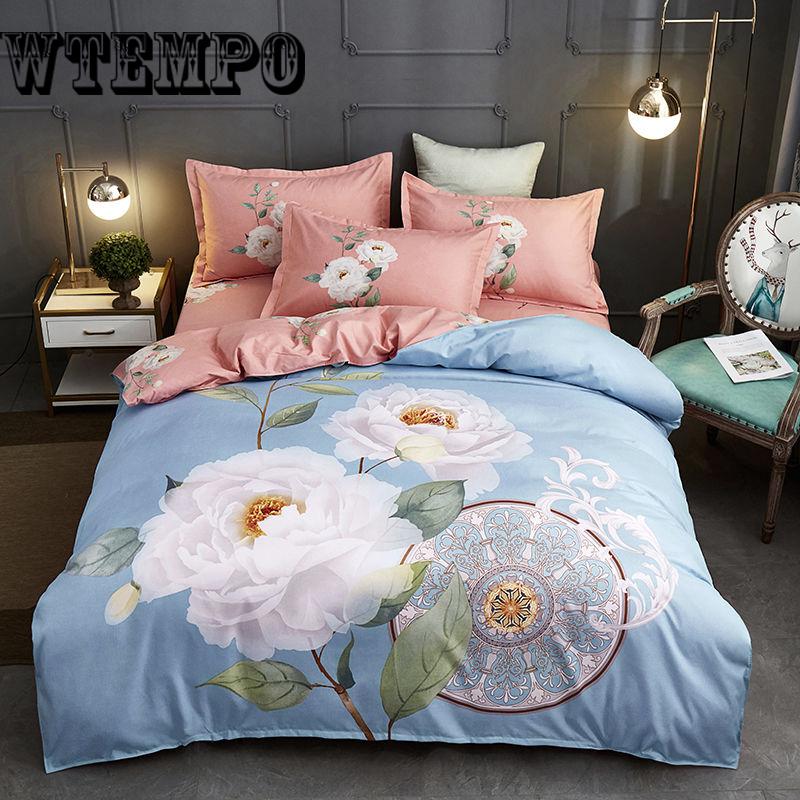Bedding set Skin cotton duvet cover set Twin Full Queen Size Quilt cover Bed Sheet Pillowcase