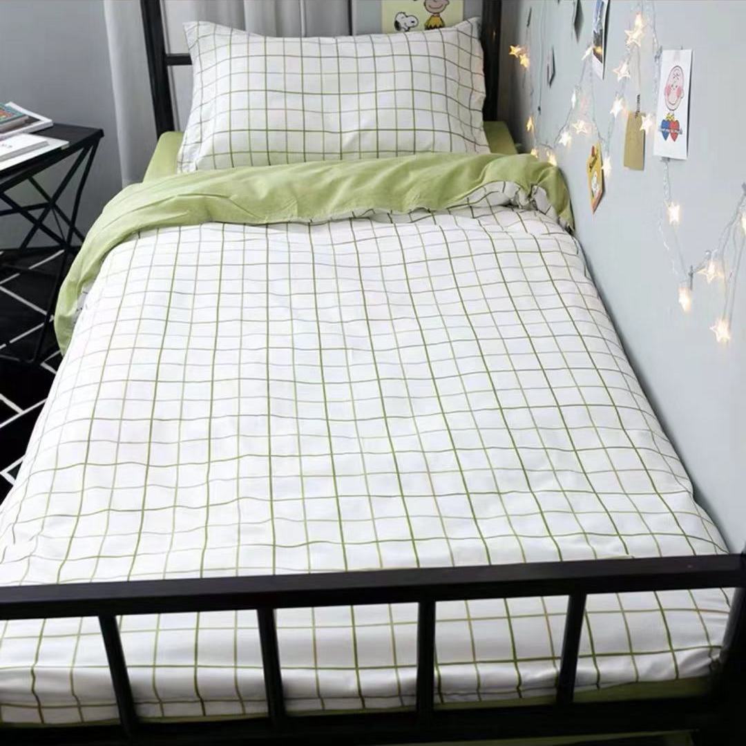 Three-piece Bed Male Dormitory Simple Style Sub-single Quilt Cover Bed Sheet Pillowcase Set