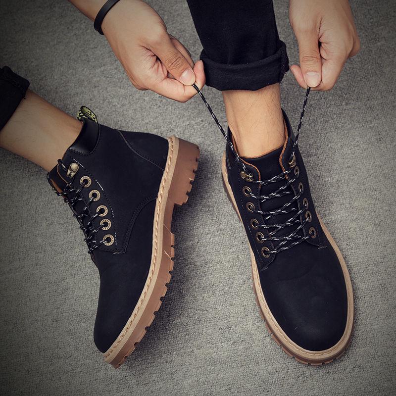 Martin Boots Men's High-top Shoes Black Boots Durable Military Boots Autumn and Winter Men's Boots
