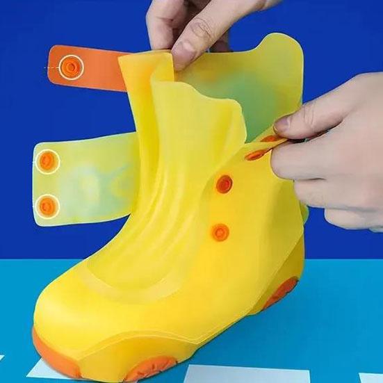 Thickened Children's Rain Boots Shoe Cover Non-slip Wear-resistant Silicone Waterproof Student Baby School Water Shoe Cover