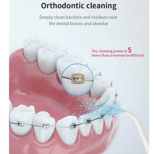 Household Portable Electric Tooth Flusher Interdental Irrigator Orthodontic Portable Tooth Cleaner Water Dental Flossing Artifact