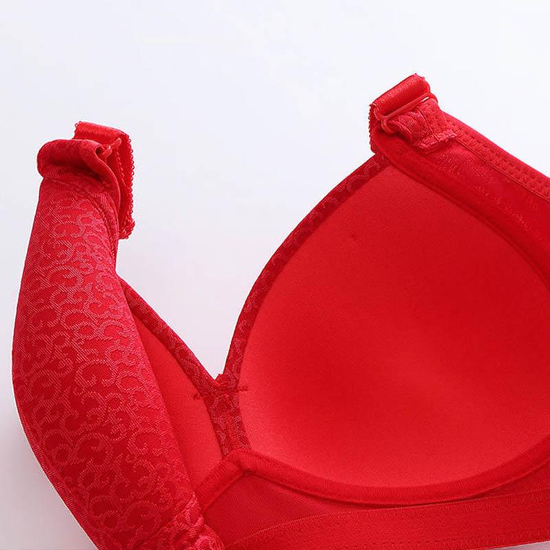 Large Size Gathering Anti-sagging Thin Section No Steel Ring Non-magnetic Comfortable Cotton Breathable Anti-glare Ladies Bra
