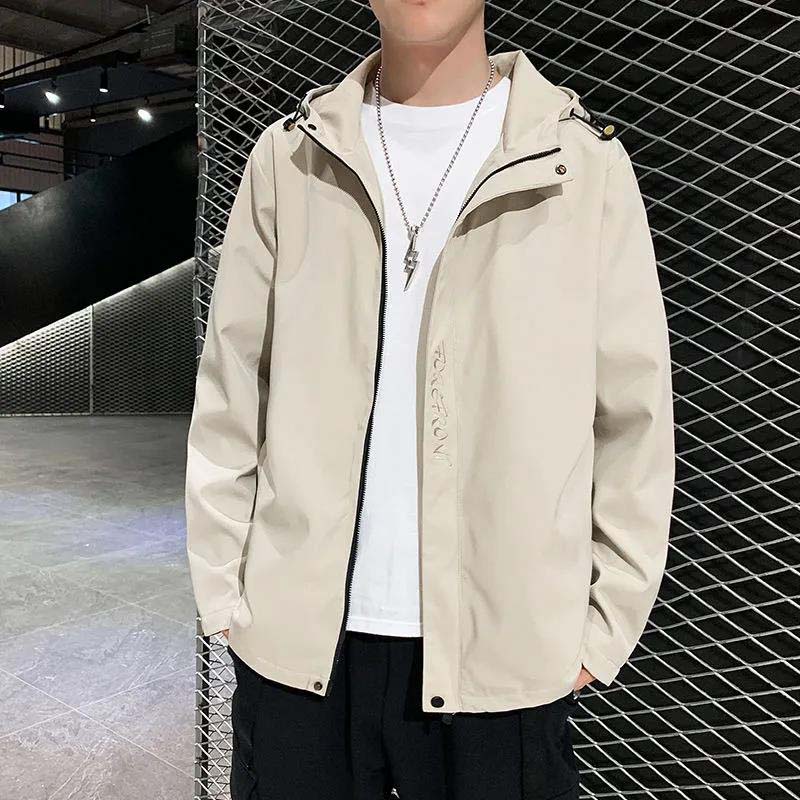 Men's Jacket Autumn and Winter 2021 New Hooded Jacket Loose Men's Jacket
