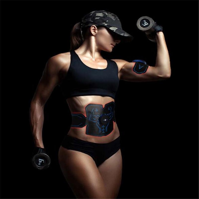 New Ems Muscle Stimulator Trainer Smart Fitness Abdominal Training Stickers Belt Unisex Stickers