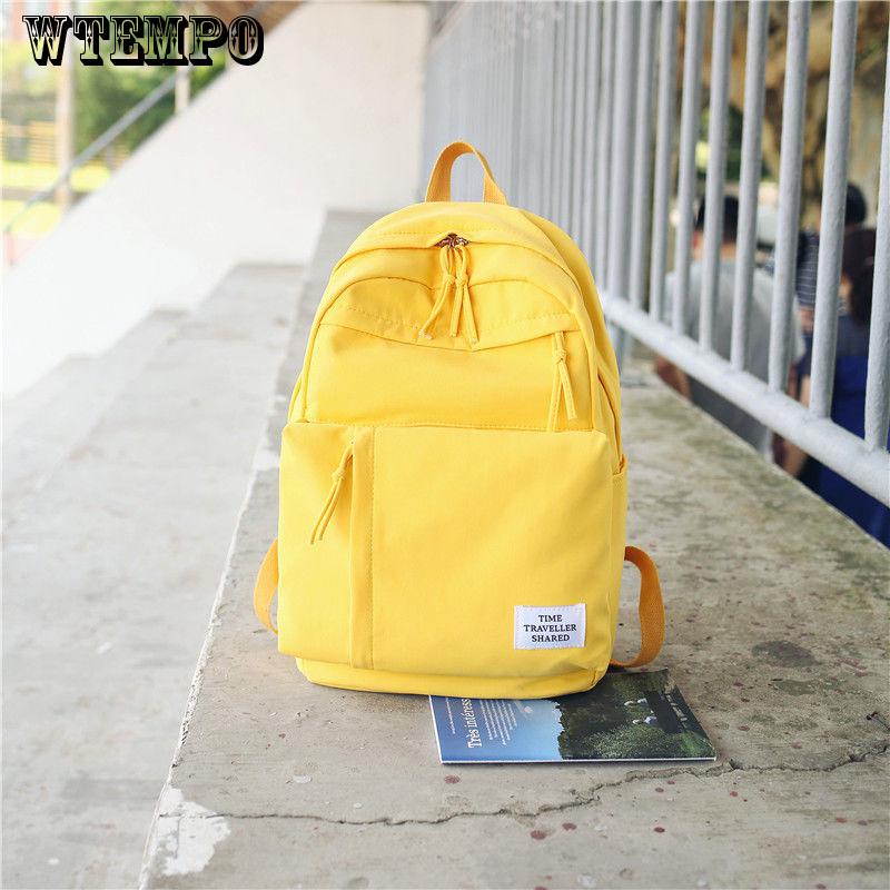 Backpack Fashion Women Oxford Fabric Cute Solid Color Backpack Girls School Bag