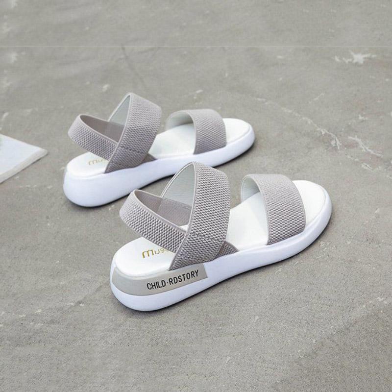 Korea Style Fashion Beach Sandals Female Rome Sandal Platform Buckle Summer Shoes Woman Preppy Sandalias Footwear