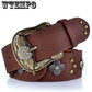 Fashion Rhinestone belts for women Luxury leather belt wide belt wild fashion retro decorative belt