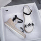 Women's Sandals Super High-heeled Wedge with Open Toe Flower Platform Sandals Waterproof Platform All-match Buckle Women's Shoes