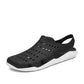 summer slippers men's outdoor sandals PVC hollow large size wading beach hole shoes