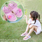 Girl's Flower Velcro Soft Soled Single Breathable Cool Shoes Girls' Non Slip Hollow Out Light Princess Shoes