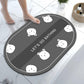 Diatolite Cartoon Bathroom Water Absorption Foot Pad Anti-slip Home Land Pad Toilet Door Toilet