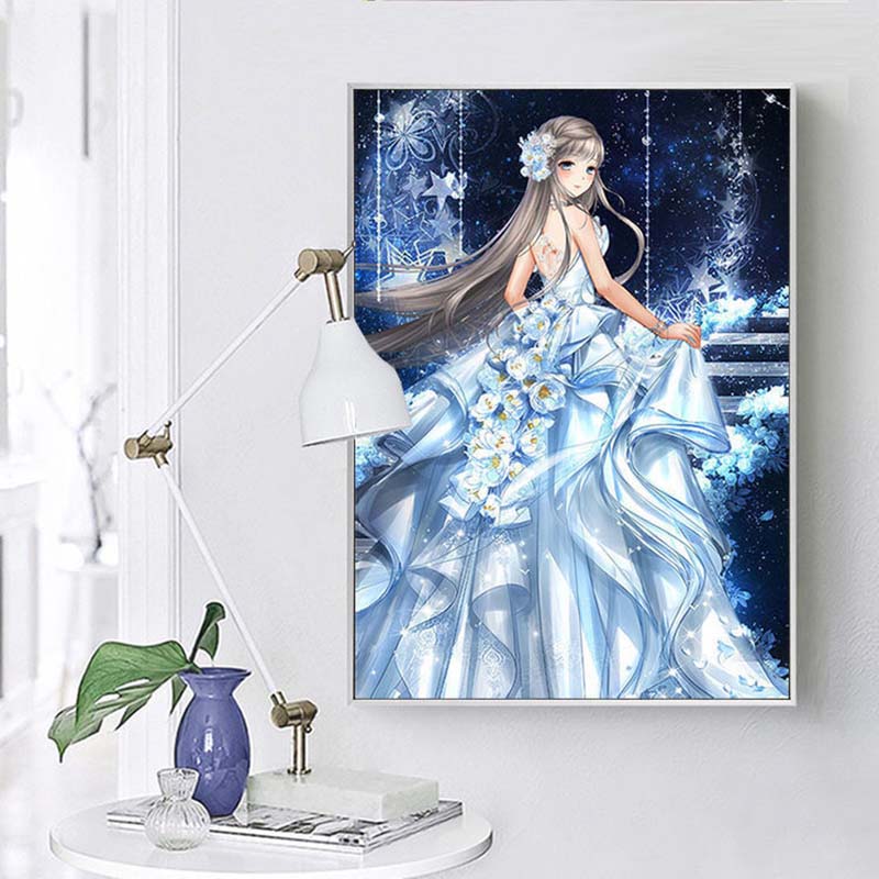Diamond Painting Beautiful Scenery Living Room Bedroom Cartoon Anime Stickers Diamond Cross Stitch