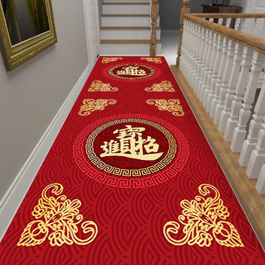 Chinese Style Home Cut Corridor Carpet Fully Carpeted Aisles Hotel Stairs Living Room Carpet Bedroom Bedside Blanket