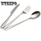 Fork Dinnerware Set Stainless Steel Cutlery Set 3pcs Knife Fork Set Tableware Cutleries