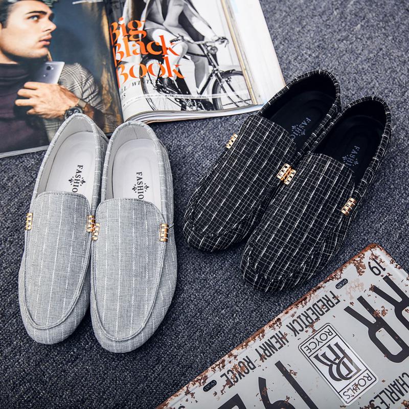 Men Loafers 2020 Spring Summer Men Shoes Casual Shoes Light Canvas Youth Shoes Men Breathable Fashion Flat Footwear