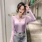 Sweater Women Autumn Winter Bottoming Shirt Women's Mesh Stitching Loose Long-sleeved Round Neck Korean Knit Sweater with Top