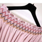 Skirt Women French Retro Strapless Waist Dress Waist Thin Women's Waist A-line Strapless Dress Short Sleeve One-shoulder Neckline