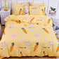 Net Celebrity Four-piece Bedding Cartoon Bed Linen Quilt Sanding Three-piece Student Bedding