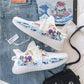 Korean Couple Breathable Running Net Shoes Summer Fly Woven Breathable Casual Sneakers Trend Canvas Coconut Shoes