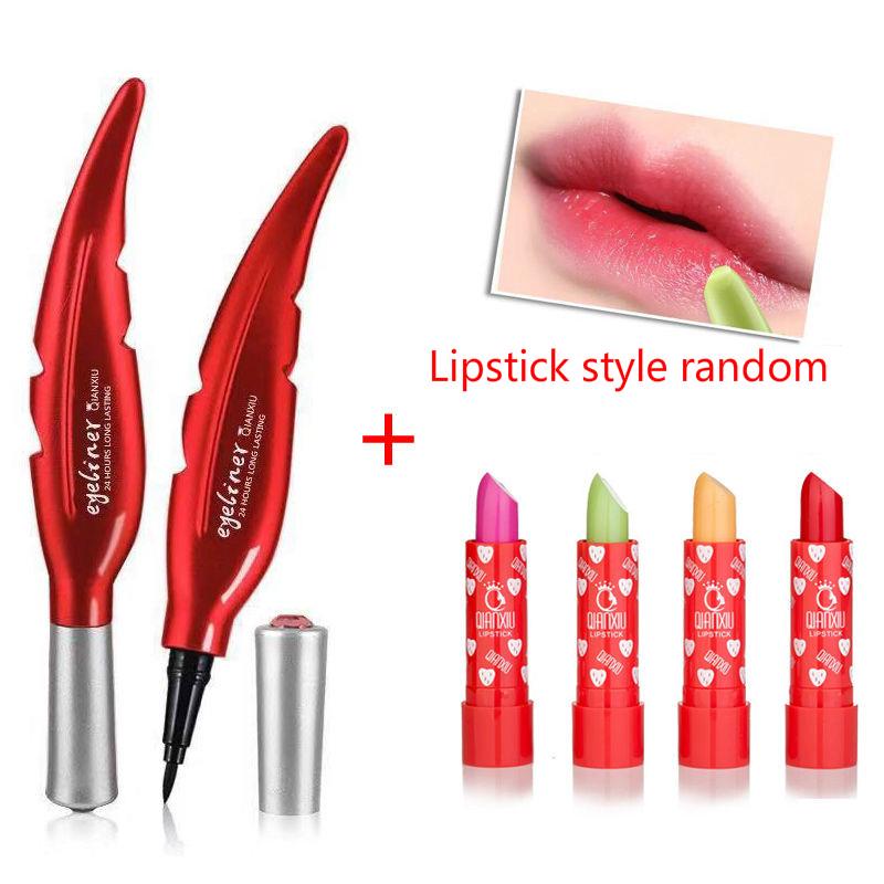 Long-lasting natural waterproof and sweat-proof eyeliner feather eyeliner is not easy to fade