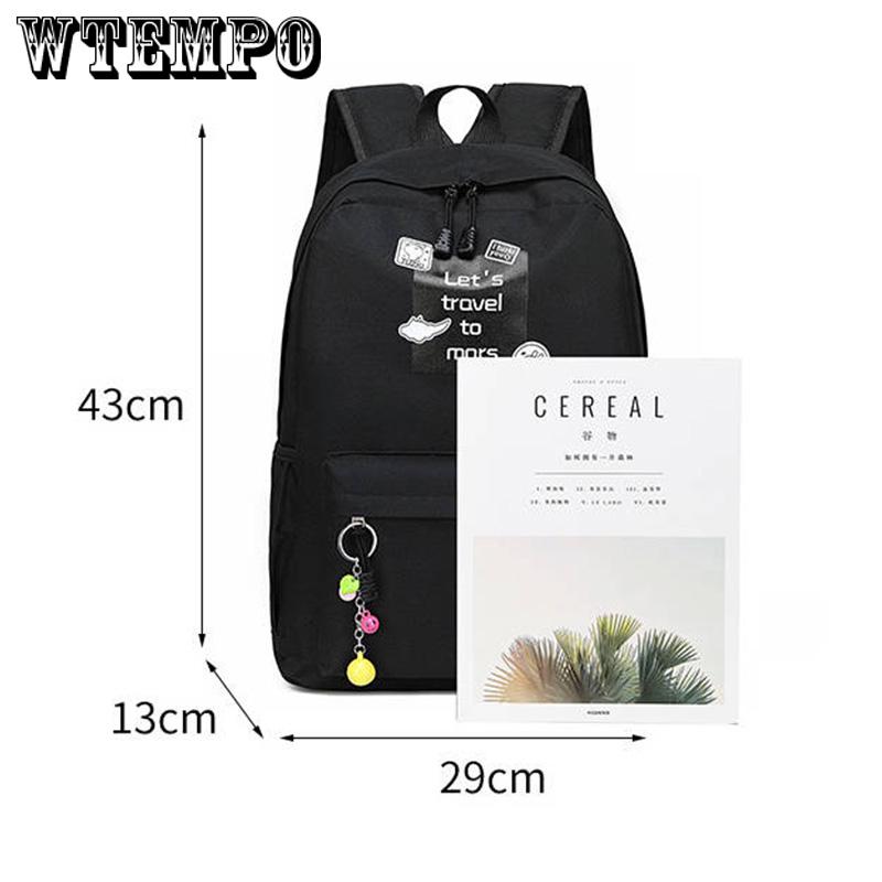 Nylon Backpack for Women Multi Pocket Travel Backpacks Female School Bag for Teenage Girls