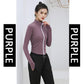 Women's Quick Dry Yoga Clothes Gym Running Sports Suit Short Long Sleeve Cardigan Zipper Top Jacket Loose Wide Leg Pants Suit Fitness Suit