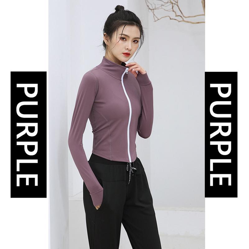 Women's Quick Dry Yoga Clothes Gym Running Sports Suit Short Long Sleeve Cardigan Zipper Top Jacket Loose Wide Leg Pants Suit Fitness Suit