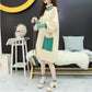 Pregnant Women's Knitted Bottoming Skirt Autumn and Winter Clothes Go Out Thick Fashion Sweater Loose Mid-length Postpartum Dress