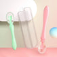 Baby Feeding Spoon with Storage Box Non-Slip Baby Trainning Spoon Food Grade Silicone Cute Baby Feeding Tableware