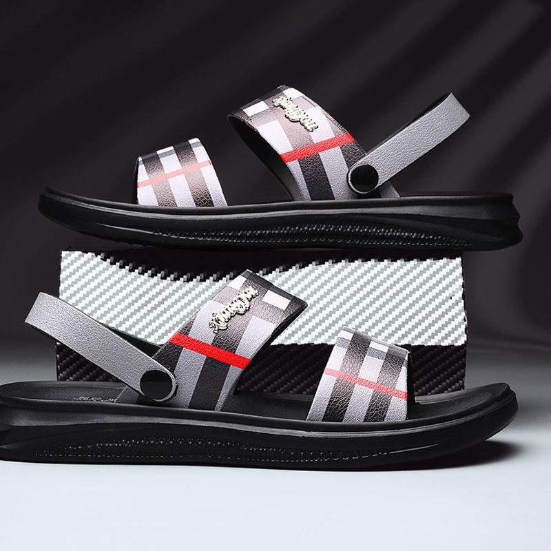 Sandals Men Trending Summer Outdoor Leisure Non-slip Beach Luxury Sandal High Quality Soft Sole Dual-purpose Sandal