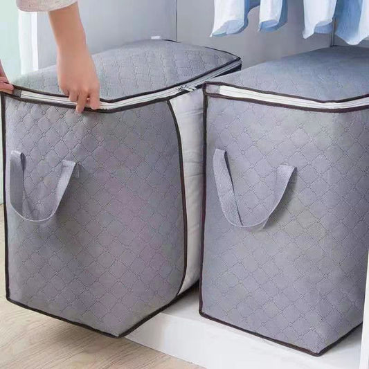 4PCS Wardrobe Organizer Bag Quilt Dustproof Packing Bag Moving Organizing Bag Storage Box for Clothes Wardrobe Clothes Foldable Storage Bag