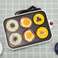 800W Electric Bakeware Frying Egg Machine Flat Bottom Frying Pan Kitchen Supplies Baking Pan for Family