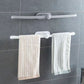 62CM Towel Rack Bathroom Simple And Seamless Storage Rack Bathroom Plastic Bow-shaped Towel Rack Creative Single Rod Towel Rack Slippers Rack Rag Rack
