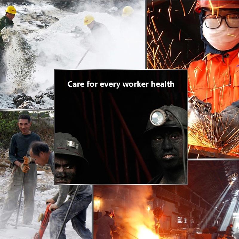 Masks Filter cotton Half Face Dust-proof Mask Anti industrial Construction Haze Fog Safety Gas Mask