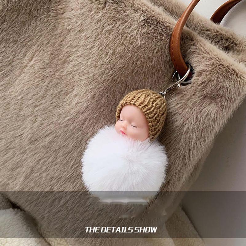 Autumn and Winter One-shoulder Big Bag Lady Shopping Bag All-match Messenger Bag Large-capacity Fashion Plush Handbag