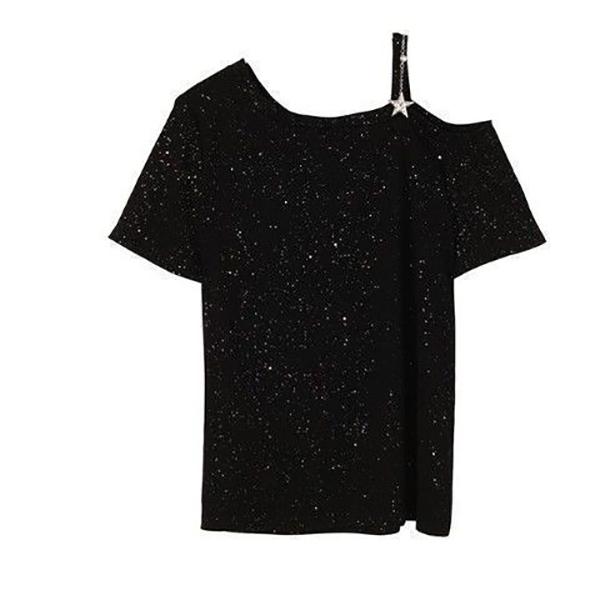 2 Pieces Ladies Suit Skirt Spring and Summer Sling Short Sleeve Sling Strapless Mid-length Casual Vacation Office Home