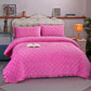 Winter Crystal Velvet Lace Warm Sheet Double Layer Plus Cotton Bed Cover Thicker Blanket Non-slip Short Fleece Blanket