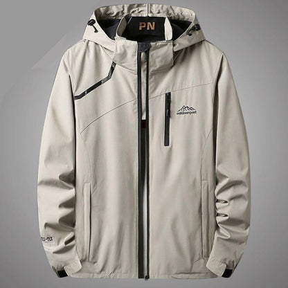 Autumn Jacket Men's XL Sports Windbreaker Korean Mountaineering Suit Mid-length Jacket Fashion Casual Jacket